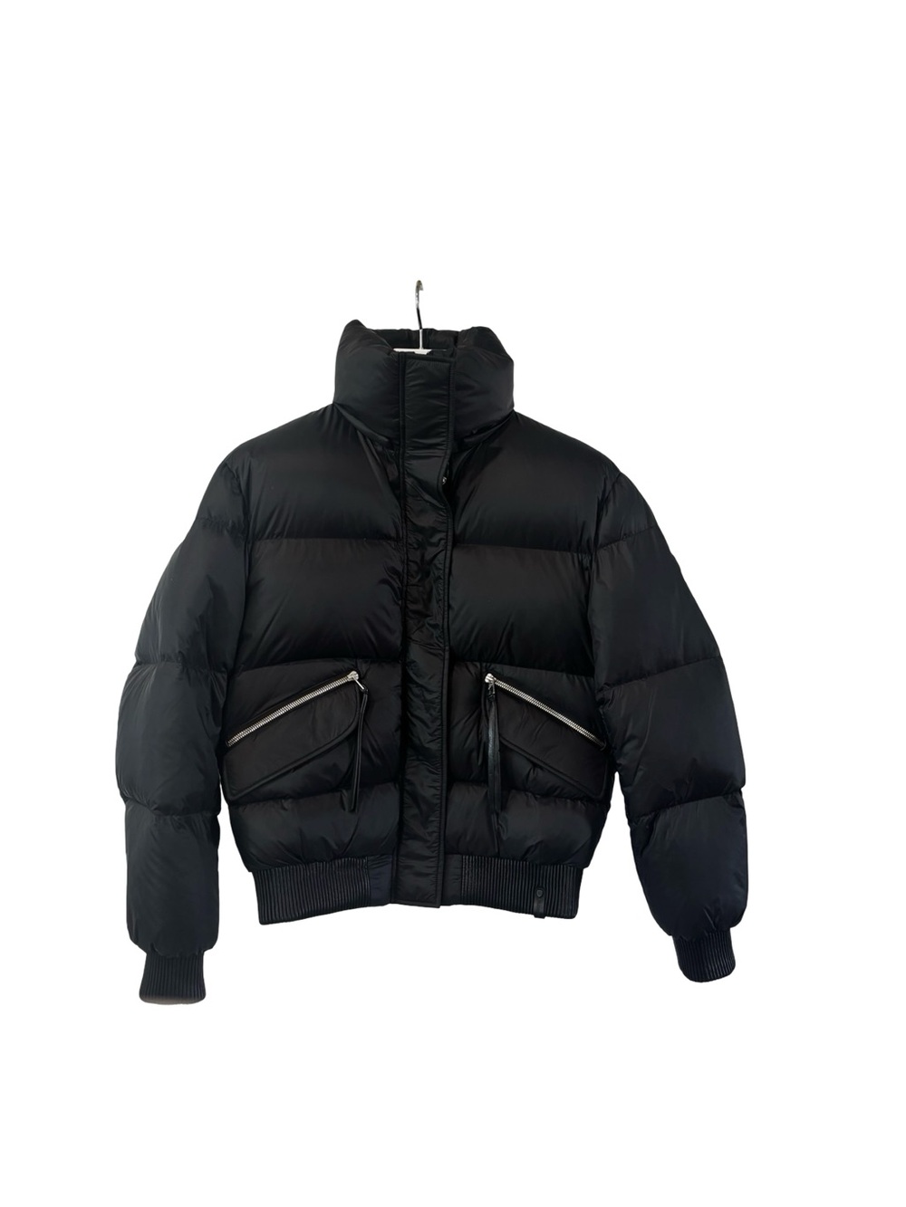 RUDSAK Black Insulated Puffer Jacket with Zip Pocket Details